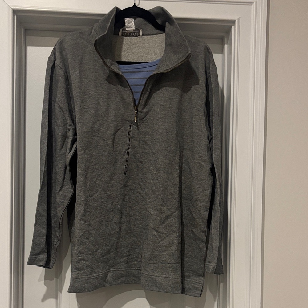 NORTON STUDIO Zip-Up Sweater NWT